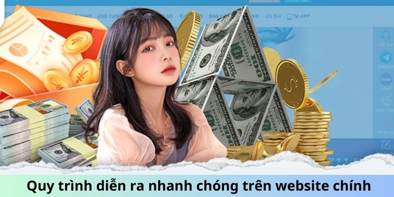 Quy trình rút tiền Kubet diễn ra nhanh chóng trên website chính